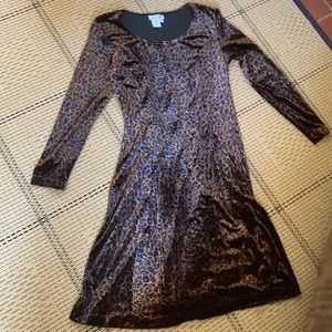 Cheetah print dress